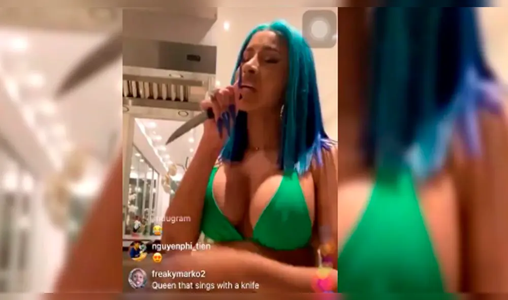 Cardi B sorprende al cantar Amor eterno de Juan Gabriel e interpretado por Rocío Dúrcal en Instagram