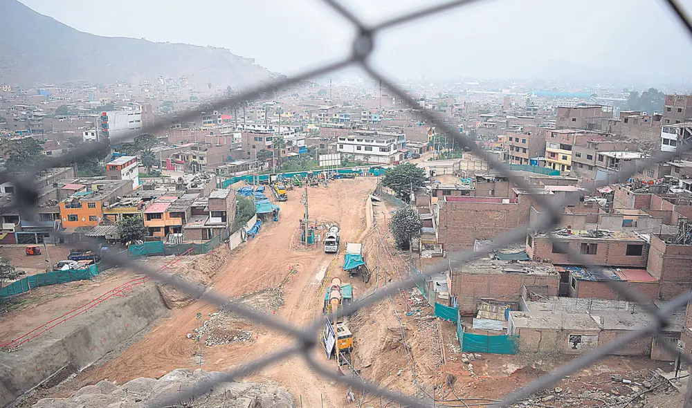 Realidad. San Juan de Lurigancho es el distrito con menos áreas verdes, pistas y veredas. Tiene 2.500 policías para casi 1,3 millones de habitantes.