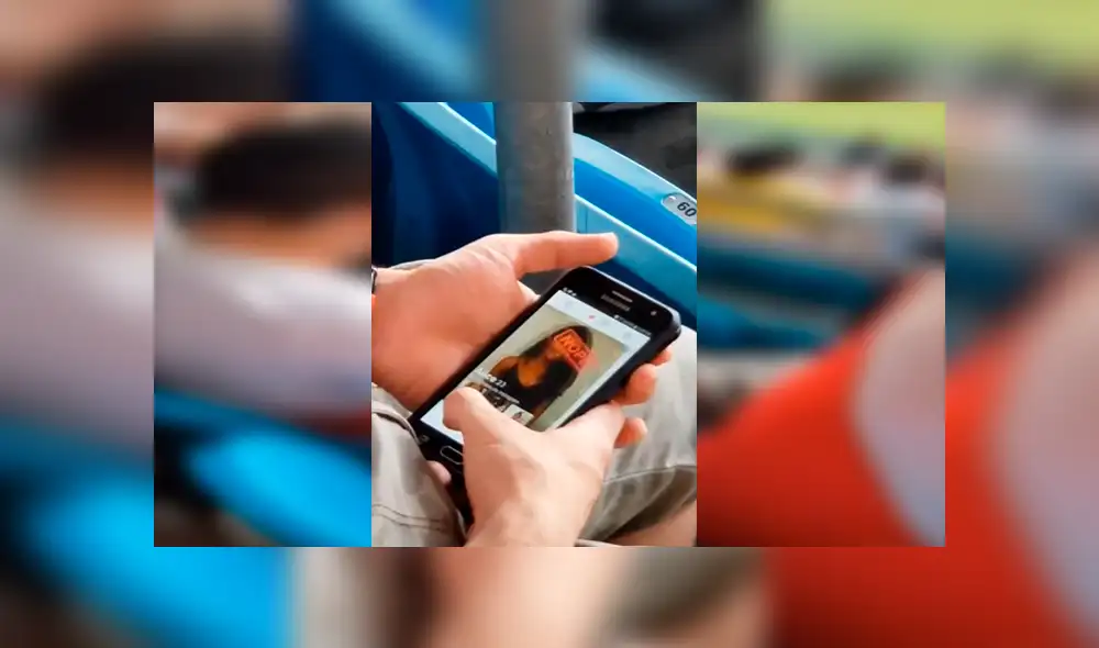 Facebook: hincha de la bicolor se cansó del Perú vs. Venezuela y se puso a utilizar Tinder [VIDEO]