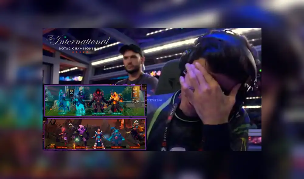 El peor error de su carrera. Jugador confundió por completo el momento de elegir a su héroe en The International 2019, mundial de Dota 2.