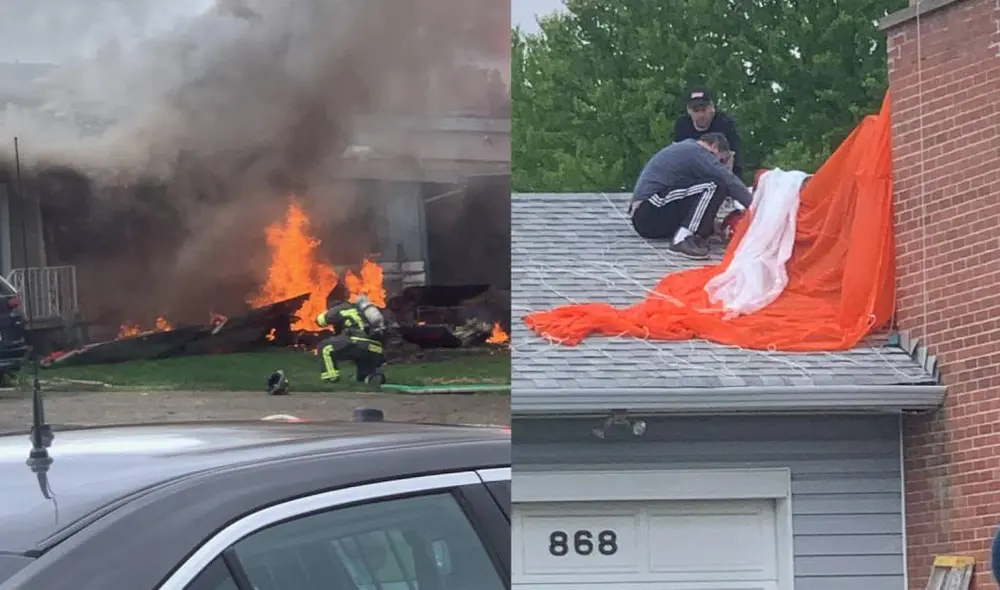 Las imágenes del accidente se volvieron virales en las redes sociales. Foto: Twitter Las imágenes del accidente se volvieron virales en las redes sociales. Foto: Twitter