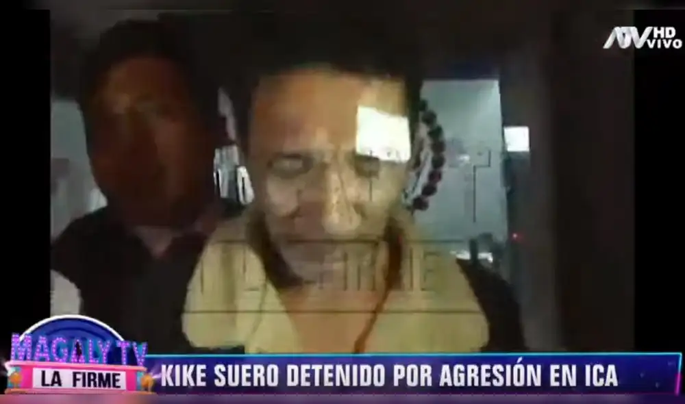 Actor Kike Suero se peleó en celda con detenido tras ser recluido por maltratar a su pareja. Fuente: Magaly TV, la firme Actor Kike Suero se peleó en celda con detenido tras ser recluido por maltratar a su pareja. Fuente: Magaly TV, la firme
