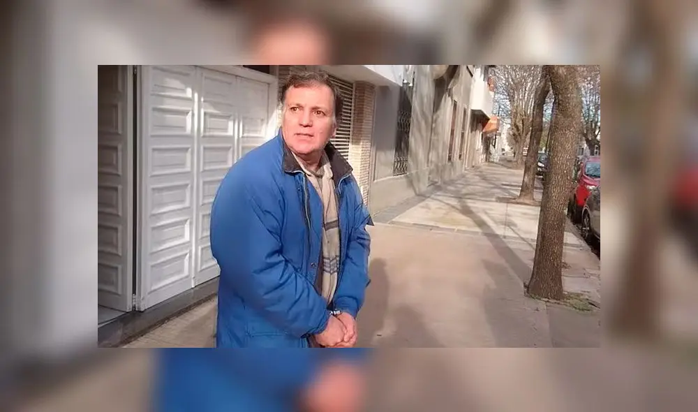 Oscar Pardini tras ser arrestado en 2017. Captura de video/Día7.