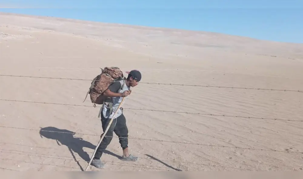 Pasos ilegales. Policías peruanos vieron como sus pares chilenos, dejaban en la frontera a una persona ilegal.