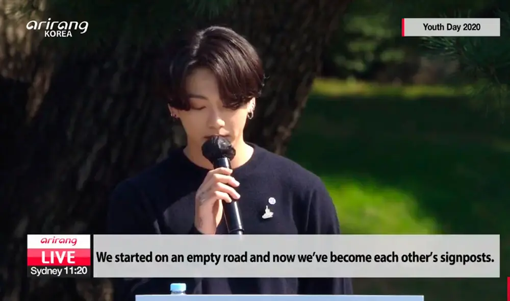 BTS en la casa azul por el Día de la juventud. Foto: captura YouTube