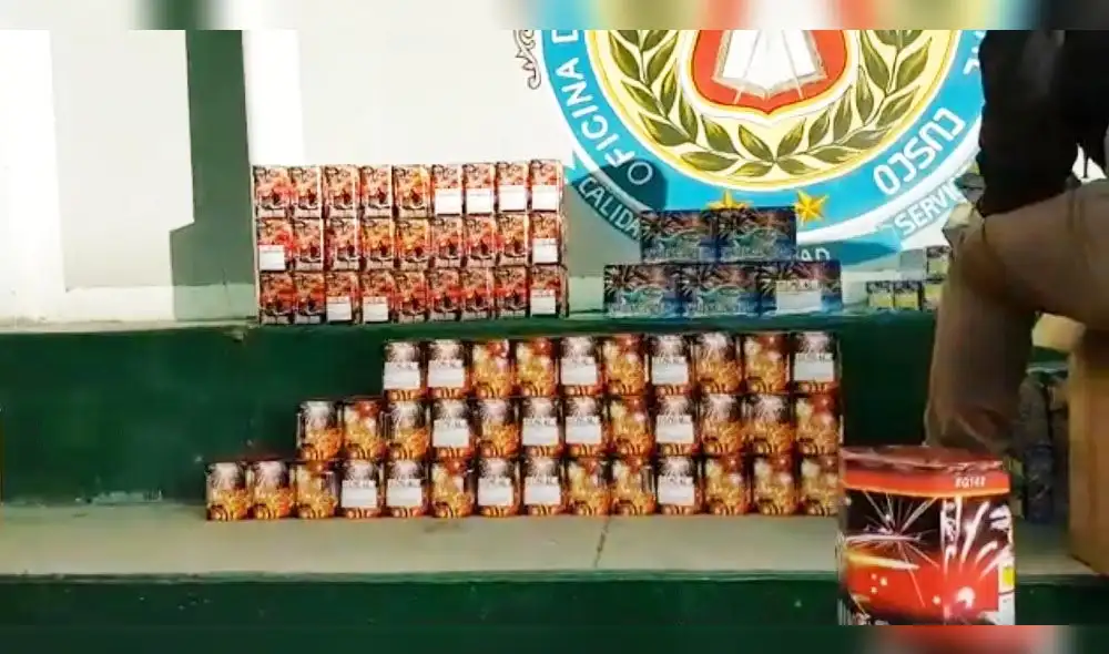 Cusco: Hallan una tonelada de pirotécnicos en vivienda [VIDEO]