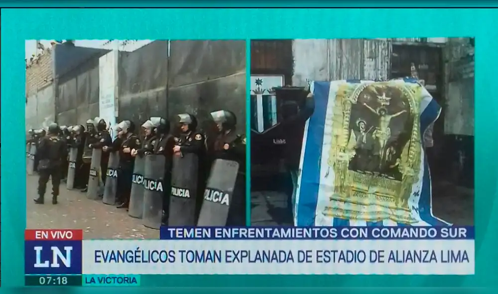 Alianza Lima: Evangélicos arrojan imagen del Señor de los Milagros a la basura e indignan a hinchas [FOTOS]