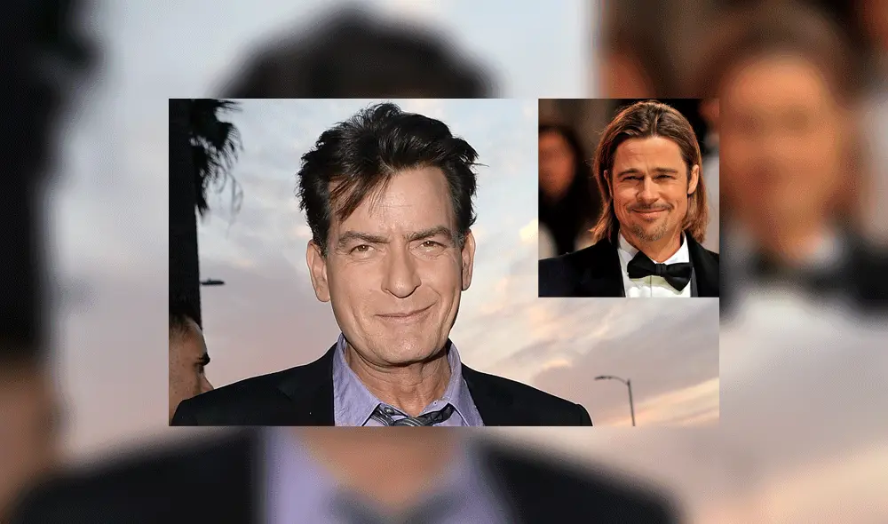 Charlie Sheen reveló inédita imagen de Brad Pitt antes de ser galán de Hollywood [FOTO]