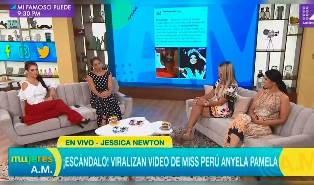Jessica Newton le pidió a Anyella Grados entregar la corona del Miss Perú [VIDEO]