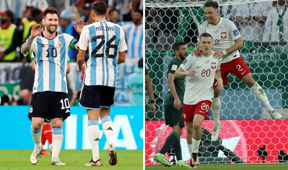 Argentina y Polonia pueden clasificarse a los octavos de final como punteros del grupo C. Foto: EFE Argentina y Polonia pueden clasificarse a los octavos de final como punteros del grupo C. Foto: EFE