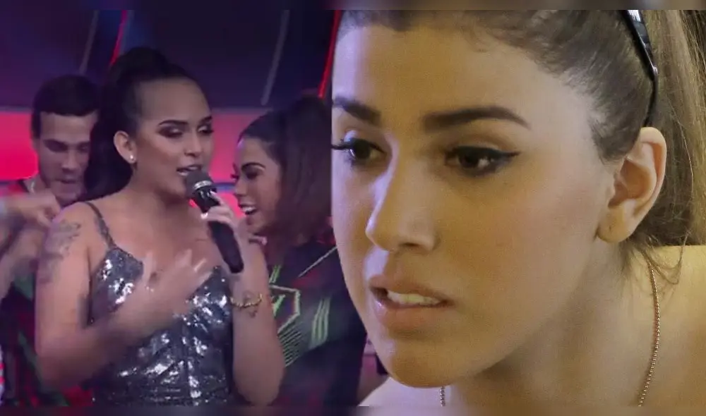 Daniela Darcourt se convirtió en la 'reina del totó' y no dudó en demostrar que sabe toda la letra de la canción "Y le dije no". Fuente: Esto es guerra