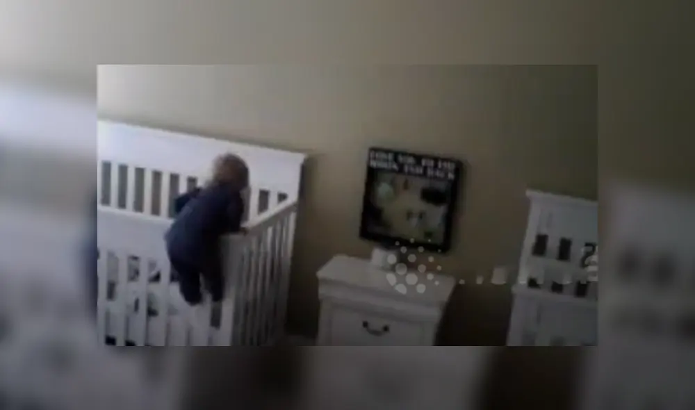 Desliza hacia la izquierda para ver lo que hacía un bebé en ausencia de su madre. Video de Facebook.