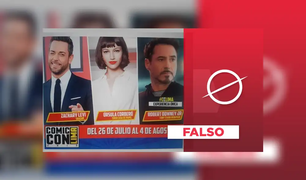 Comic Con Lima 2019: ¿Vendrán a Perú Robert Downey Jr, Zachary Levi y Úrsula Corberó?
