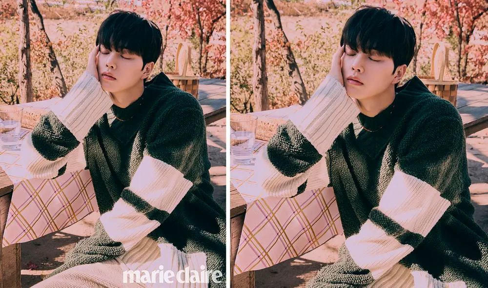 Song Kang, actor de 26 años y protagonista de Love Alarm. Foto: Marie Claire Kr Song Kang, actor de 26 años y protagonista de Love Alarm. Foto: Marie Claire Kr