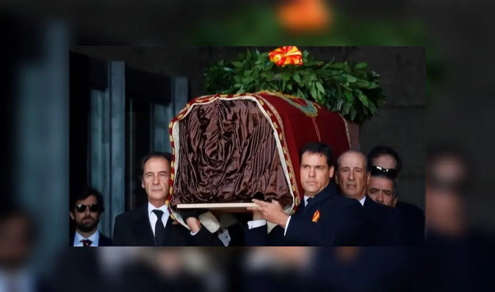 El cadáver de Francisco Franco fue retirado del Valle de los Caídos. Foto: Difusión El cadáver de Francisco Franco fue retirado del Valle de los Caídos. Foto: Difusión