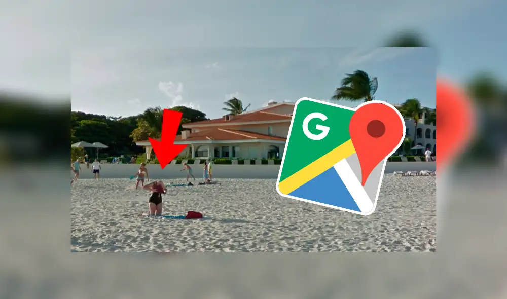 Google Maps: recorre playa de México y encuentran a chica que parece no tener cabeza [FOTOS]