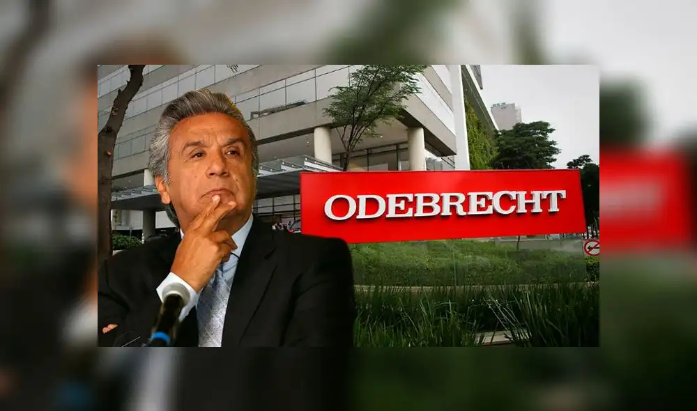 El presidente de Ecuador negó cualquier tipo de contrato de Odebrecht con el Estado. Foto: composición