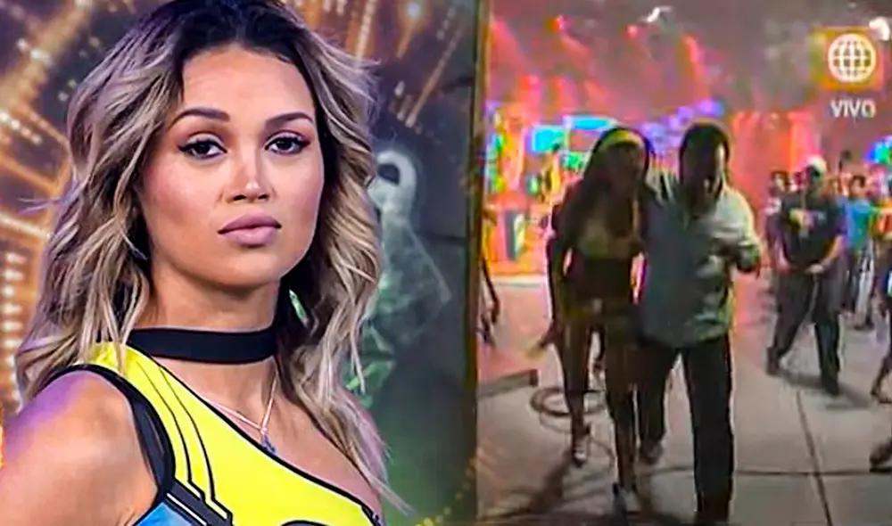 Angie Arizagay su padre protagonizaron un impactante momento en "Esti es Guerra". Foto: composición LR/ Captura EEG