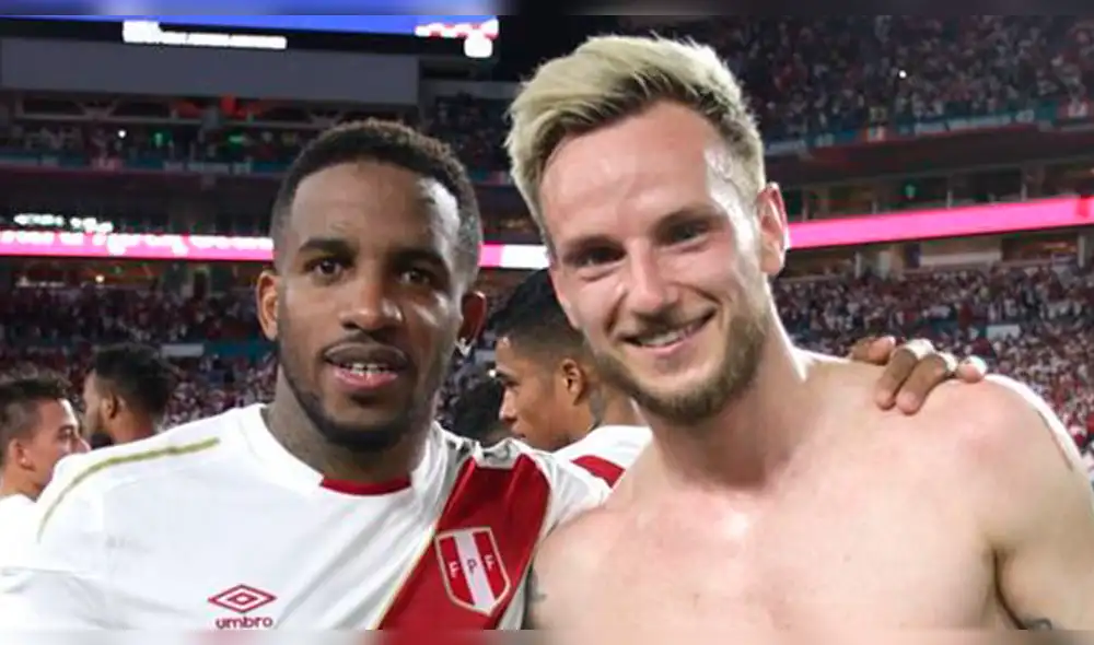 Twitter: Farfán y Rakitic se reencontraron y dejaron esta postal [FOTO]