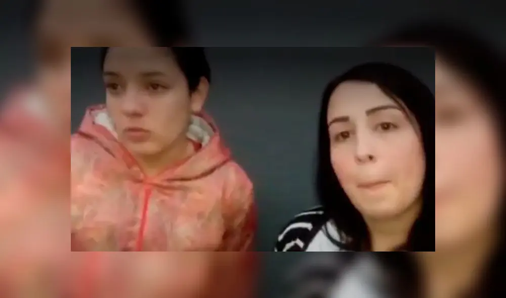 Venezolanas fueron capturadas por robar celular a una niña. Créditos: Captura América Televisión.