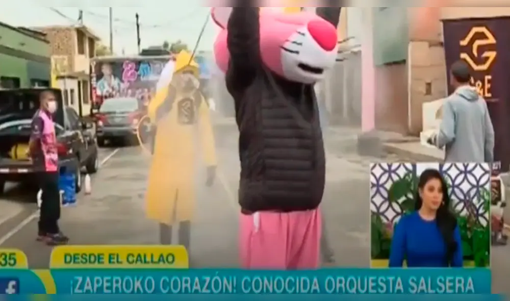 Zaperoko dona almuerzos y desinfecta calles en el Callao durante transmisión en vivo con Mujeres al mando Zaperoko dona almuerzos y desinfecta calles en el Callao durante transmisión en vivo con Mujeres al mando