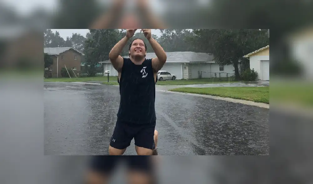 Twitter: Joven hace peculiar ofrenda para 'aplacar la ira' del huracán Irma y se vuelve viral [VIDEO]