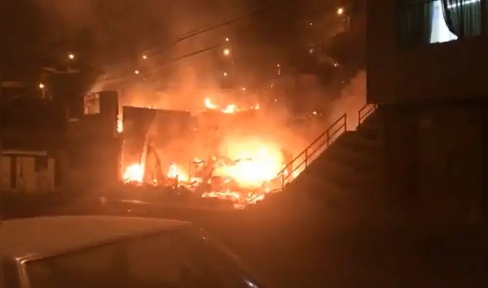 Incendio se habría iniciado a las 04:00 horas de hoy en San Francisco. Foto: Captura Radio Sol