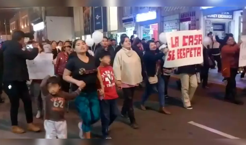 Marcha contra la inseguridad en Tacna empañada con ataques xenófobos.