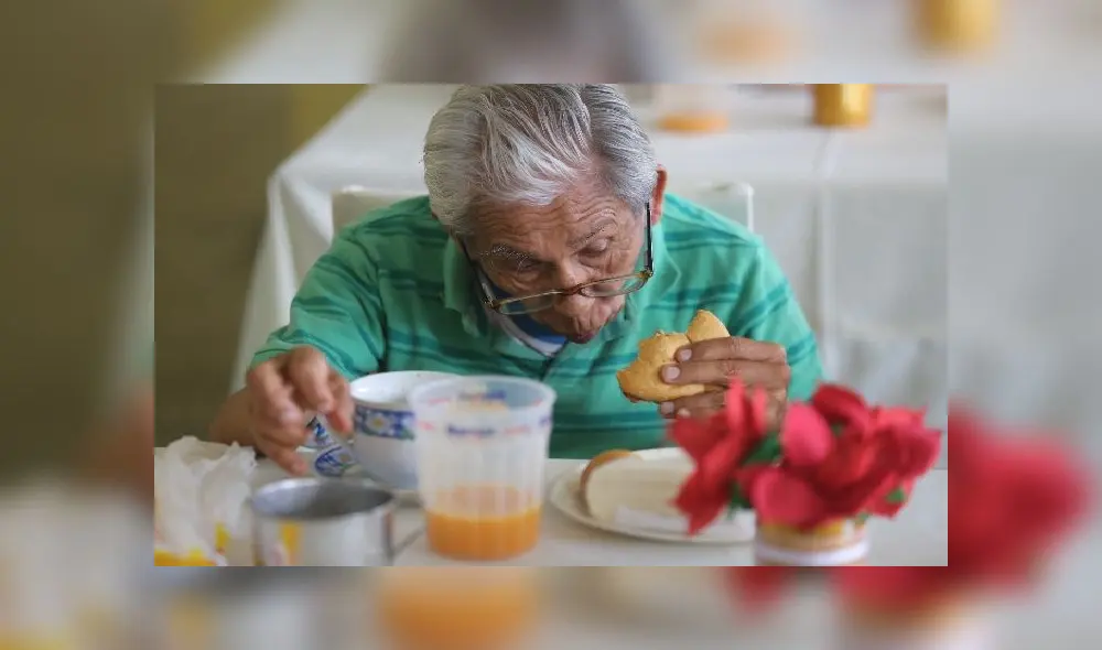 alimentación - adulto mayor - ancianos. Foto: Luis Enrique Saldaña