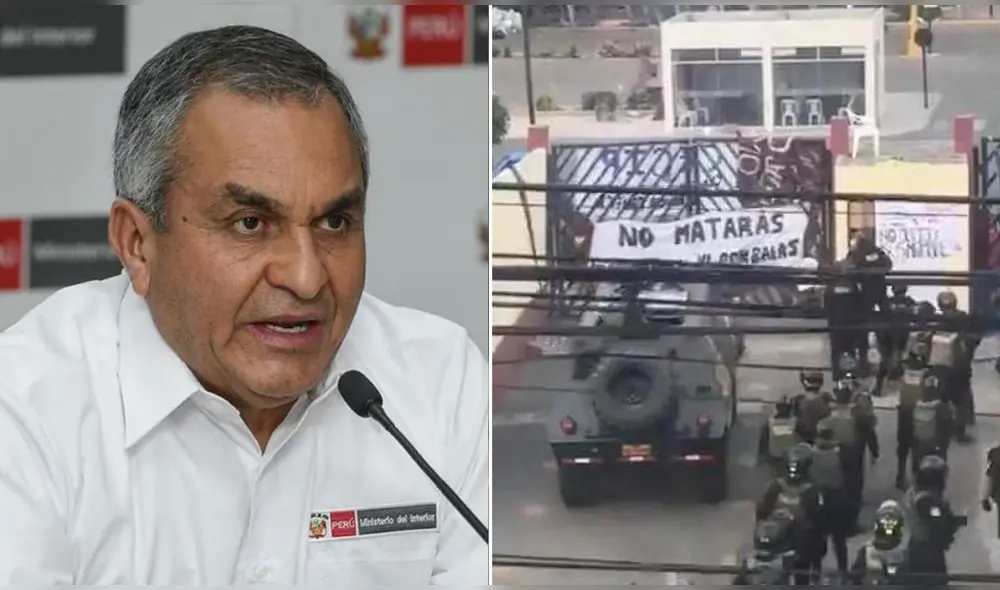 Titular del Mininter señaló que solicitó un informe detallado sobre lo ocurrido en San Marcos. Foto: composición LR