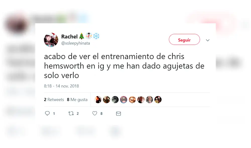 Chris Hemsworth revela su duro entrenamiento y provoca quejas de sus fans