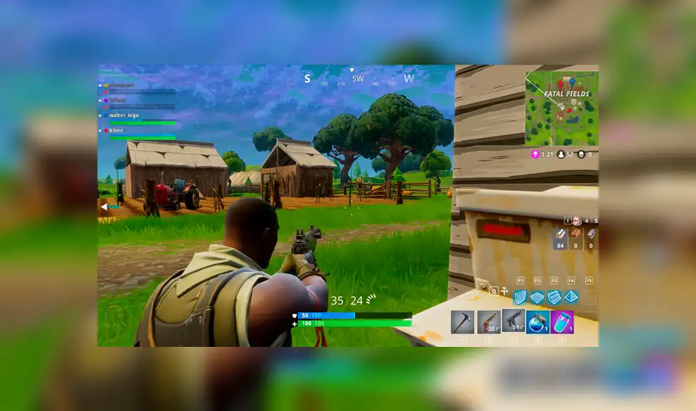 Fortnite, también 100 MB (WhistleOut). Fortnite, también 100 MB (WhistleOut).