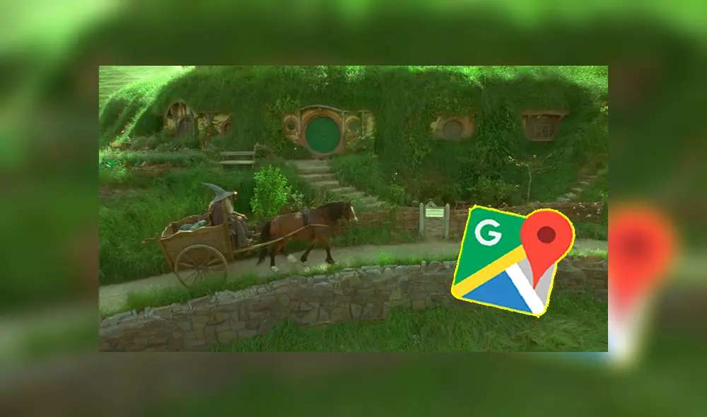 Desliza las imágenes para ver cómo luce realmente la Comarca que aparece en el Señor de los Anillos. Fotocapturas: Google Maps.