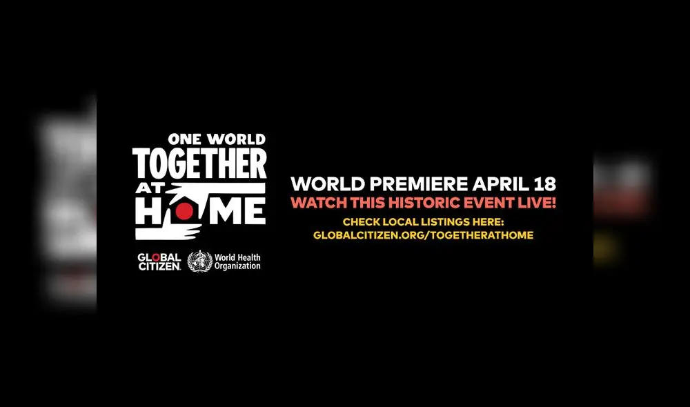 One world: Together at home