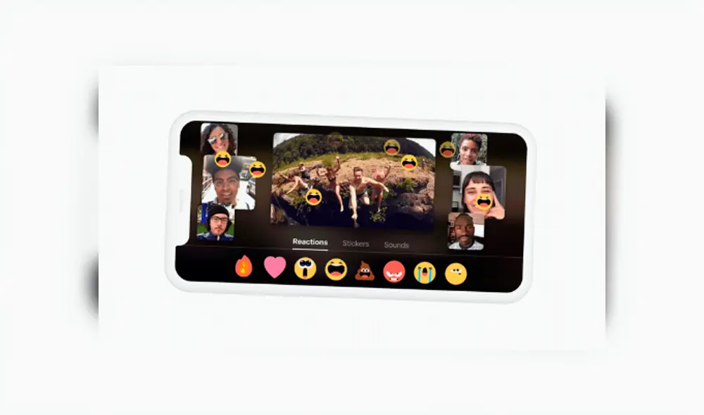 Podrás enviar reacciones, GIFs y mensajes durante las videollamadas. | Foto: Airtime