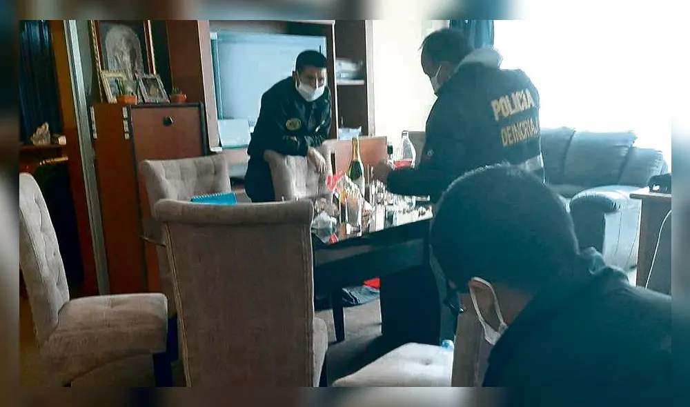 Constatación. Policía y Fiscalía inspeccionaron despacho del alcalde provincial de Canchis.