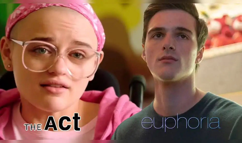 Joey King y Jacob Elordi en Euphoria y The Act - Crédito: Hulu y HBO
