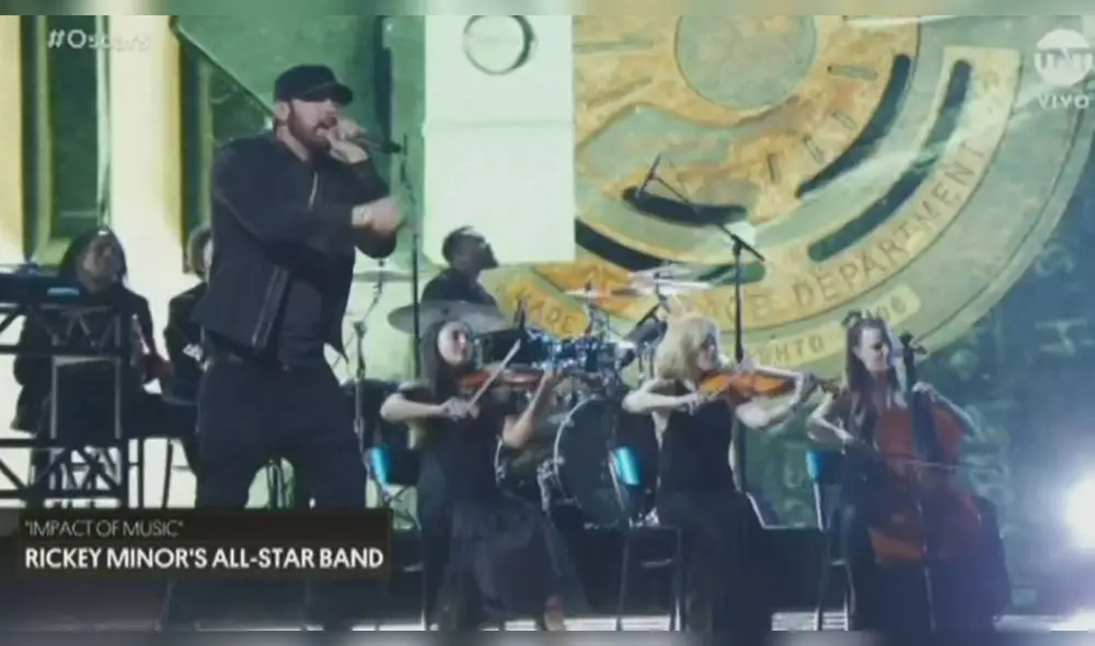 El rapero interpretó el tema por el que recibió una estatuilla de la ceremonia luego de 18 años. (Foto: TNT)