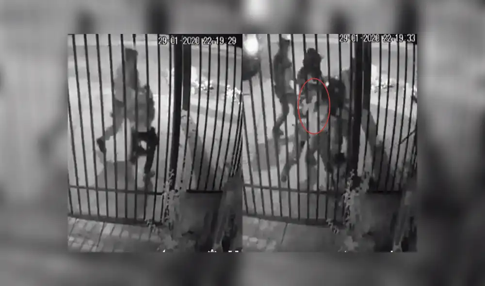 Imágenes del violento ataque.