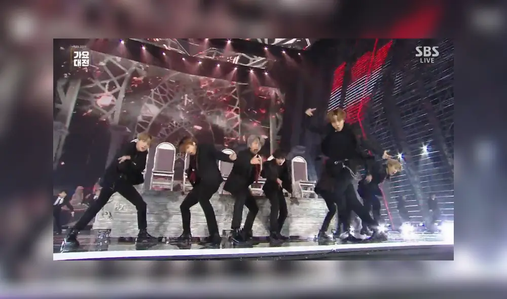 SBS Gayo Daejun 2019: BTS en la presentación de  Dionysus.