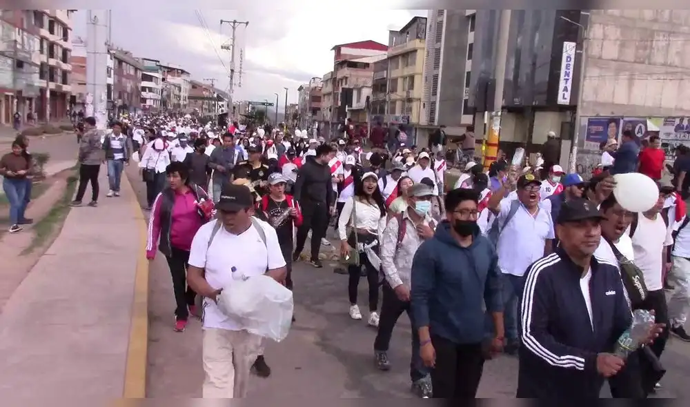 Marcha por la paz en la ciudad de Cusco. Foto: La República