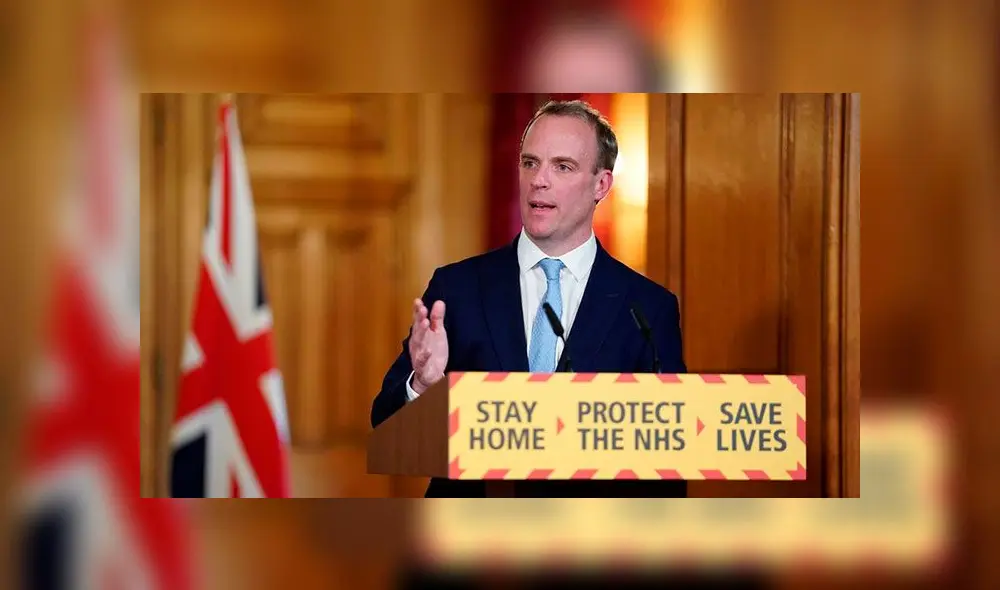 Dominic Raab, el jefe de la diplomacia británica. Foto: AFP
