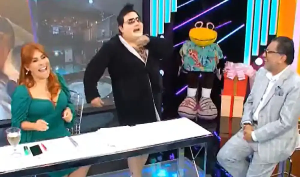 Alfredo Benavides parodió a Deyvis Orosco tras supuesto ampay mostrado por Magaly Medina. Foto: captura ATV