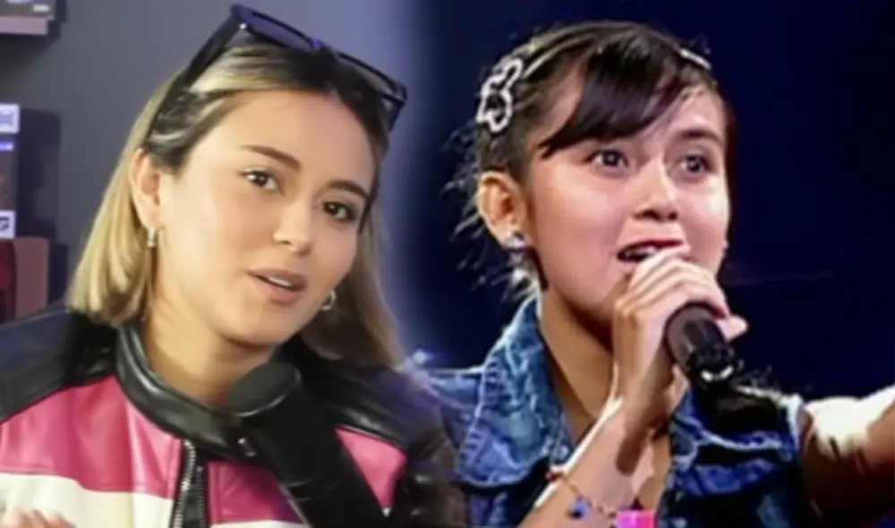 Amy Gutiérrez tuvo como entrenador de "La voz kids" a Kalimba. Foto: composición/captura YouTube/difusión