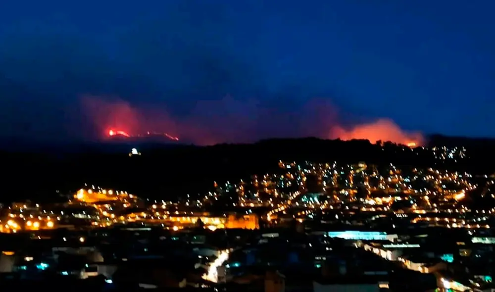 Aún se desconocen las causas que desencadenaron el incendio forestal. Foto: Facebook. Aún se desconocen las causas que desencadenaron el incendio forestal. Foto: Facebook.