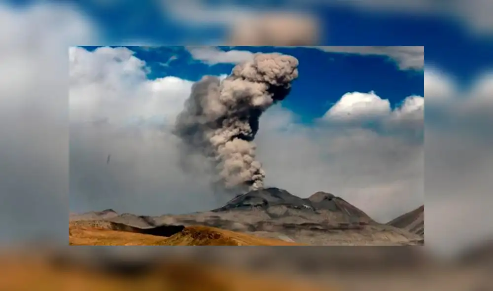 Registran explosiones y caída de cenizas del volcán Sabancaya en Arequipa [VIDEO]