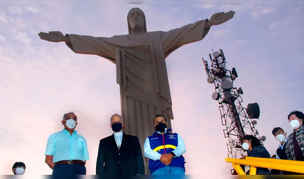 Inauguran escultural del Cristo Redentor en Chiclayo Lambayeque Inauguran escultural del Cristo Redentor en Chiclayo Lambayeque