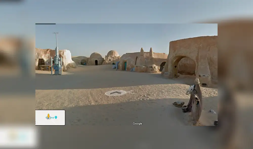 Desliza para ver las locaciones de Star Wars que captó Google Maps. Foto: Captura. Desliza para ver las locaciones de Star Wars que captó Google Maps. Foto: Captura.