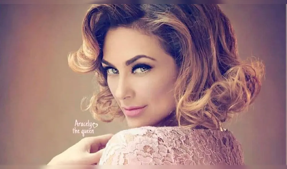 Aracely Arámbula contenta por la sorpresa de cumpleaños de sus hijos. Foto: Instagram
