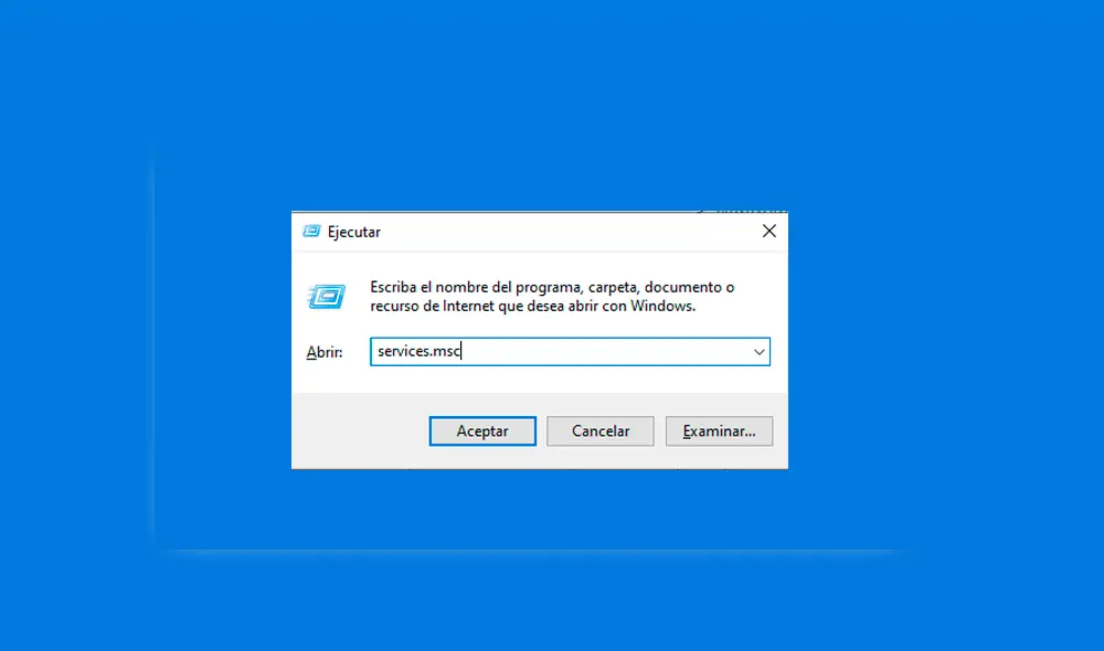Abre ejecutar y pulsa ese comando. Foto: Composición La República.